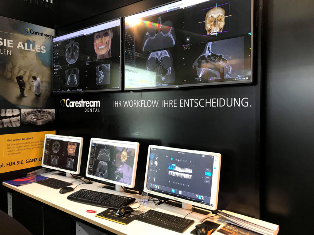 Η Medical Systems στο ECR 2019 στη Βιέννη, άποψη του περιπτέρου της Carestream Dental