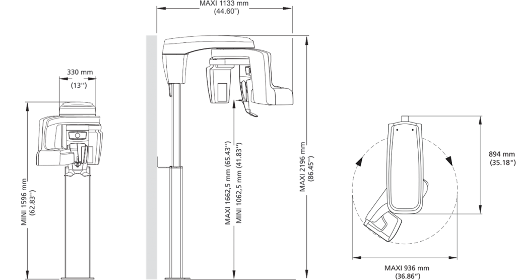 Διαστάσεις CS 8200 3D