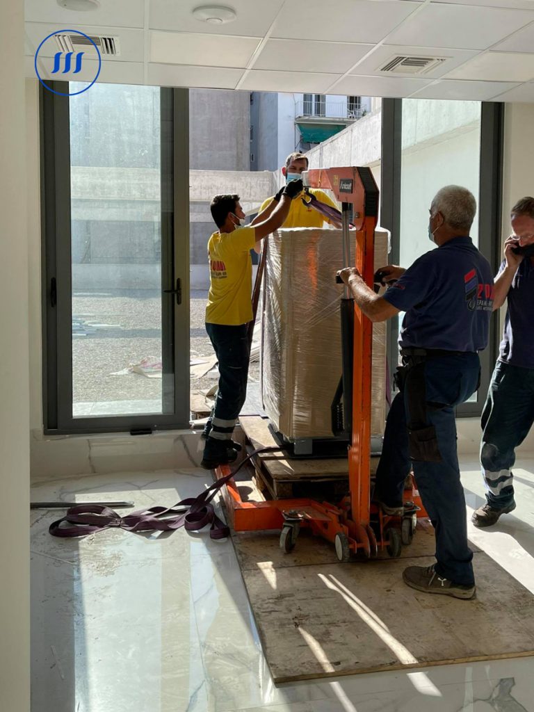 Παράδοση με γερανό και εγκατάσταση κρύπτης ραδιοϊσοτόπων