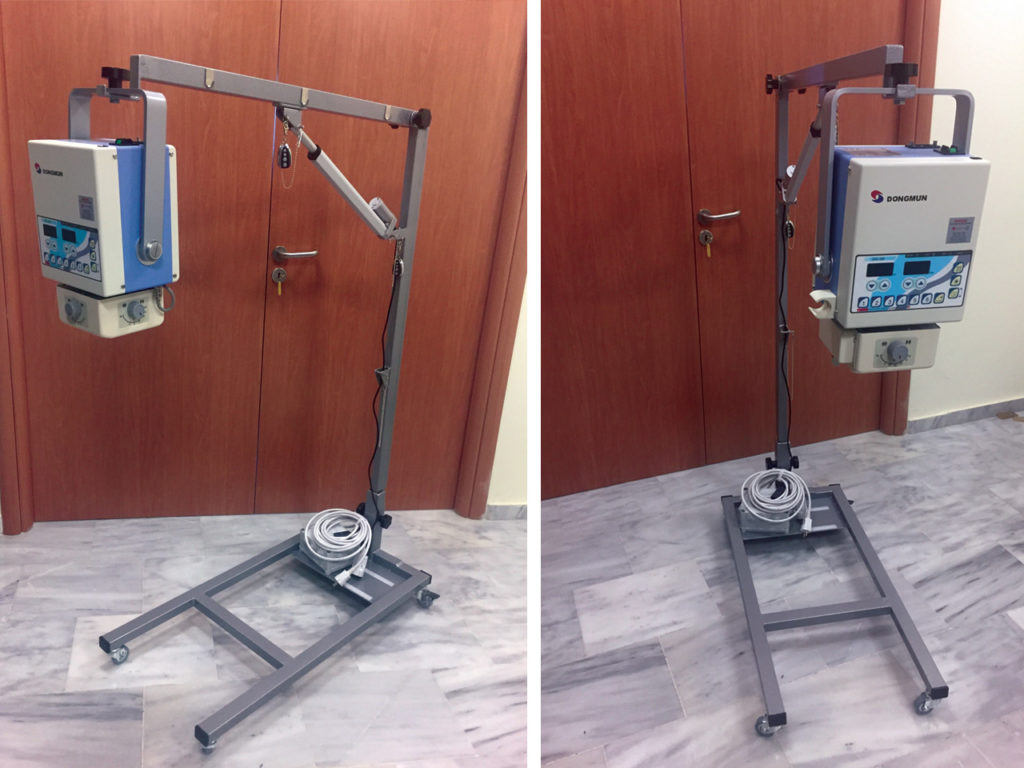 Κατασκευή τροχήλατης βάσης για φορητό x-ray